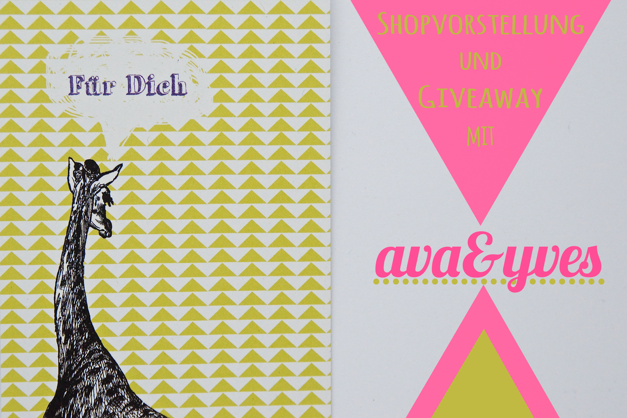 Für Dich Postkarte ava&yves shopvorstellung & giveaway Pinkepank Blog 