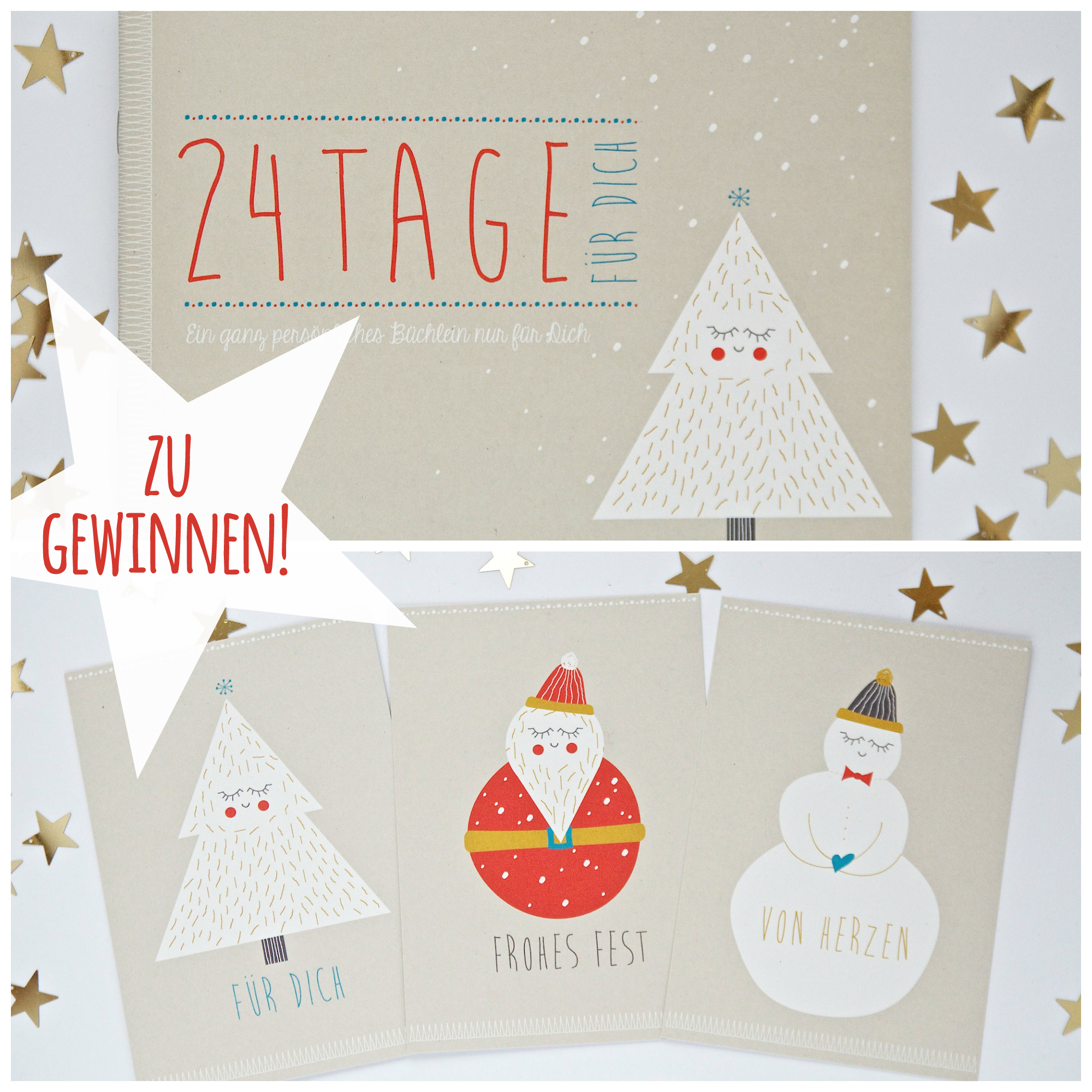 Adventskalender Büchlein ava&yves Shopvorstellung & Giveaway Pinkepank Blog Weihnachtskarten