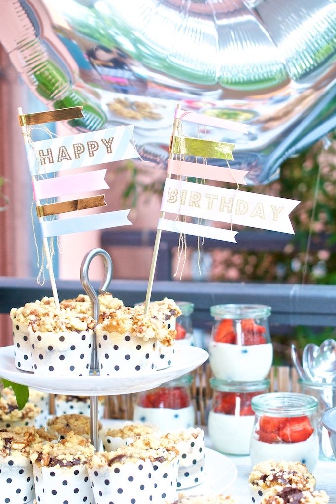 Der 30. Geburtstag - Die Party - Muffins und Caketopper | Pinkepank