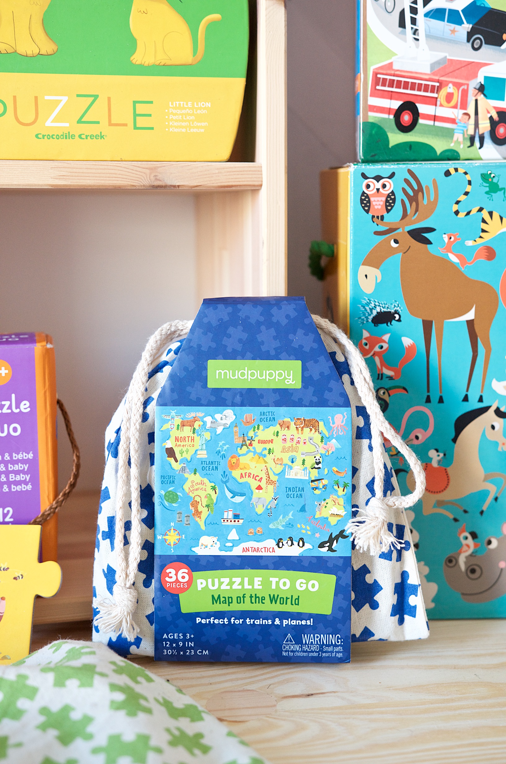 Die schönsten Puzzle für Kleinkinder Weltkarte Mudpuppy Reisen mit Kind