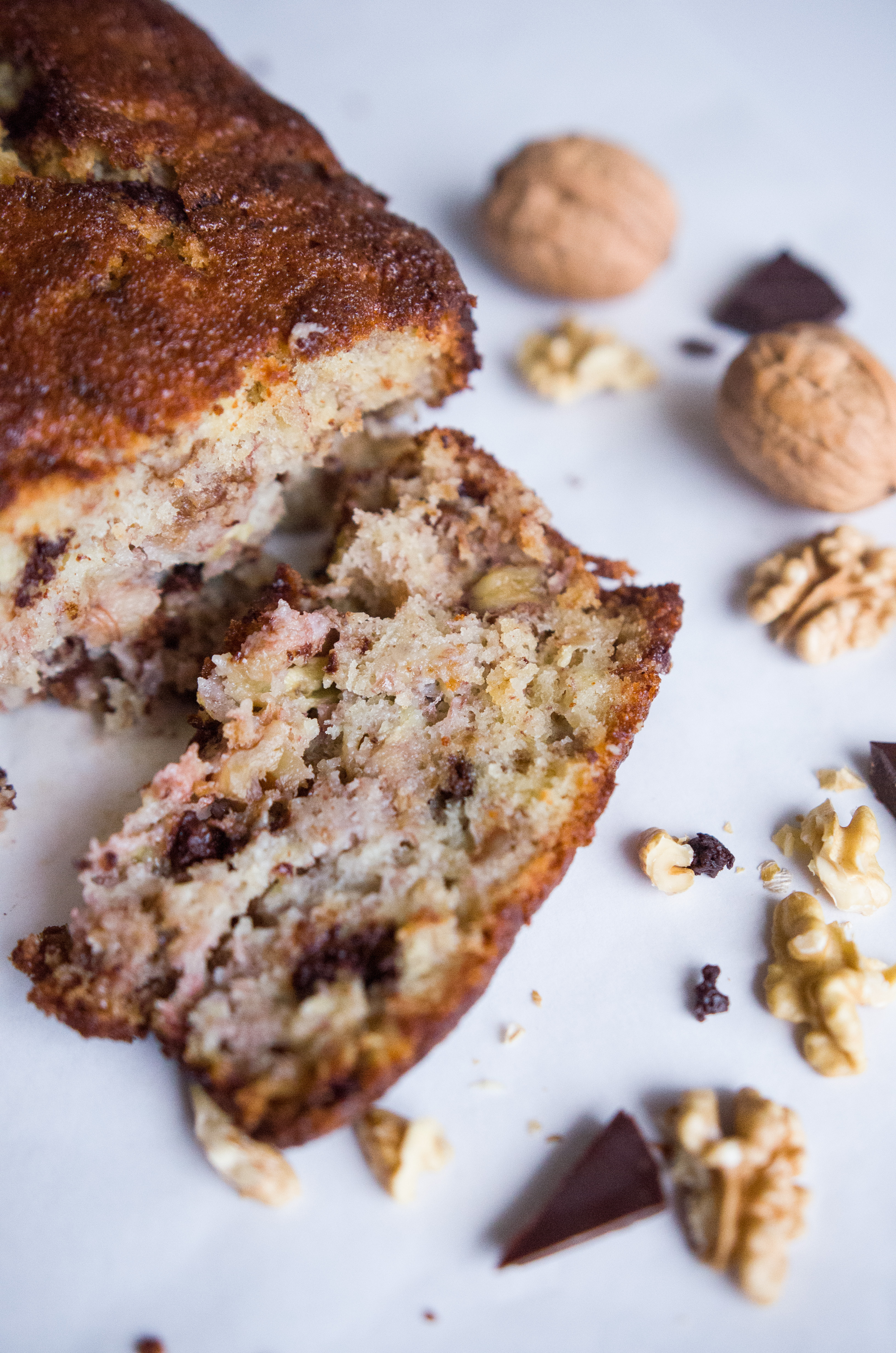Rezept für Bananenbrot mit Schokolade und Walnüssen – Pinkepank