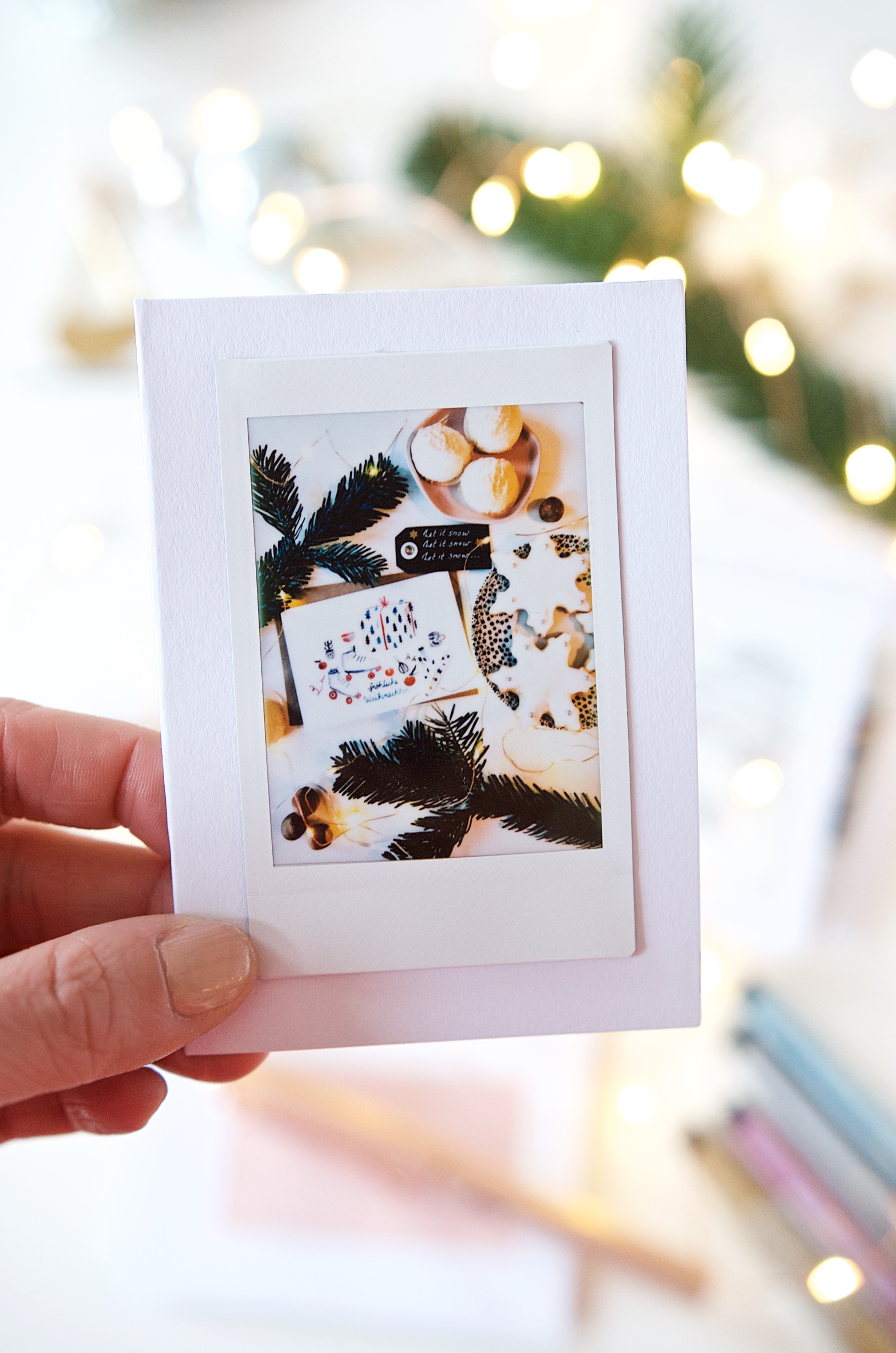 DIY Weihnachtskarten mit Instax Mini Fotodrucker