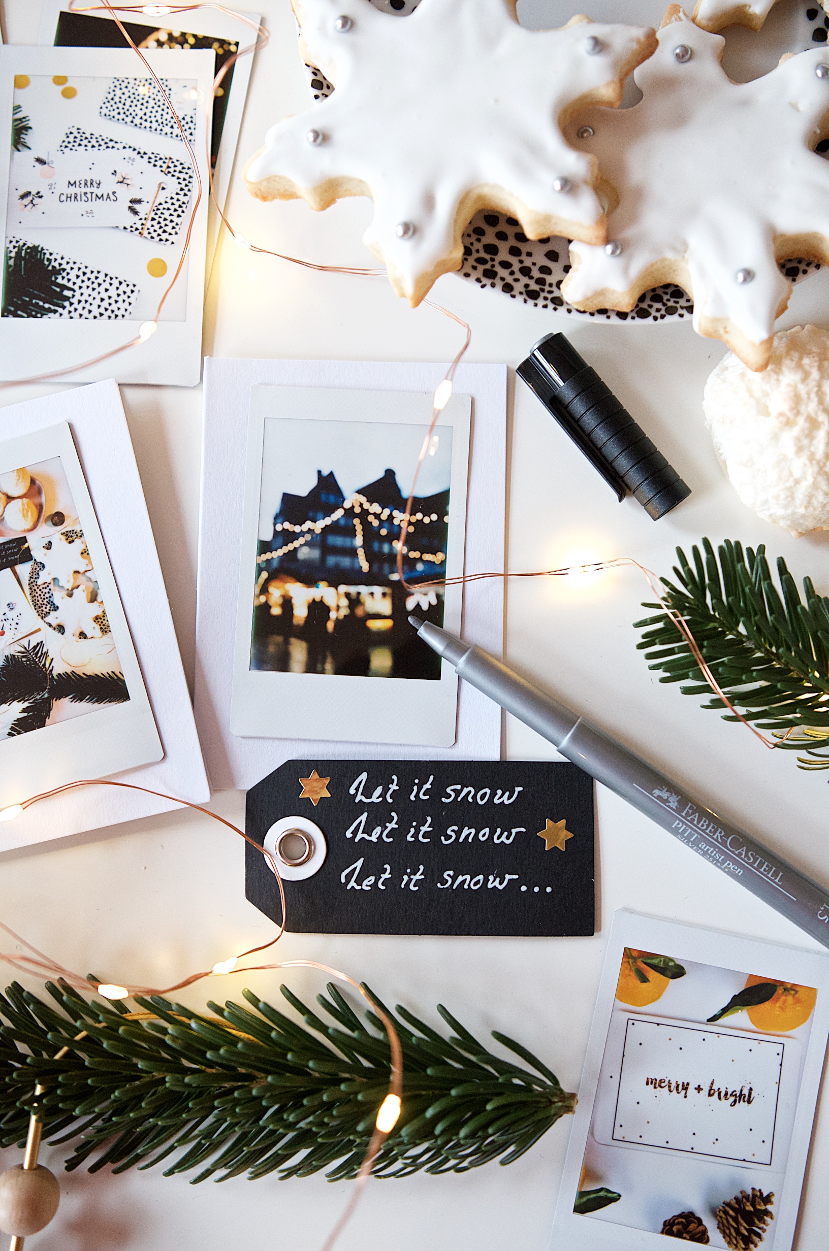 DIY Weihnachtskarten mit Instax Mini Fotodrucker 