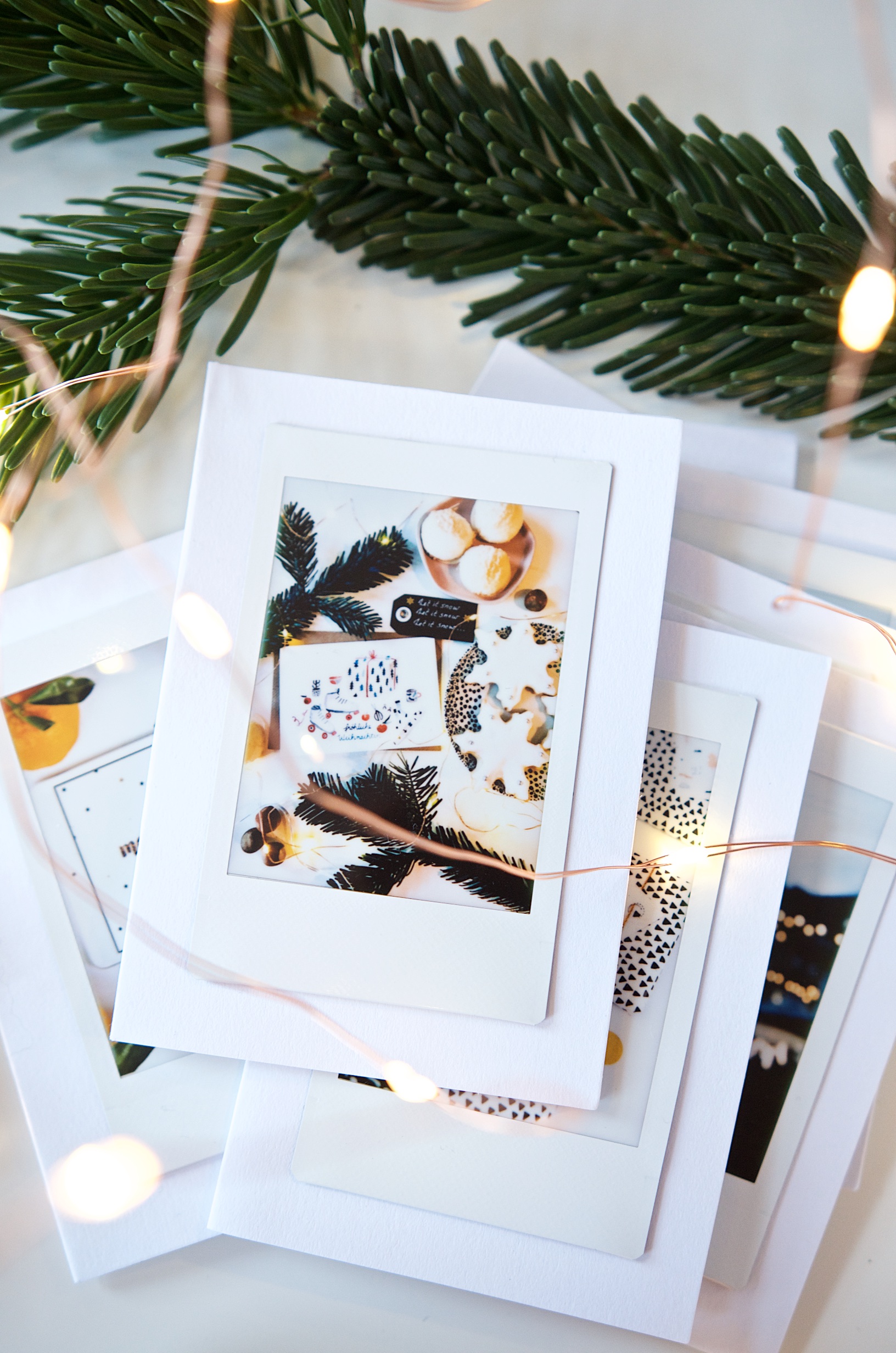 DIY Weihnachtskarten mit Instax Mini Fotodrucker