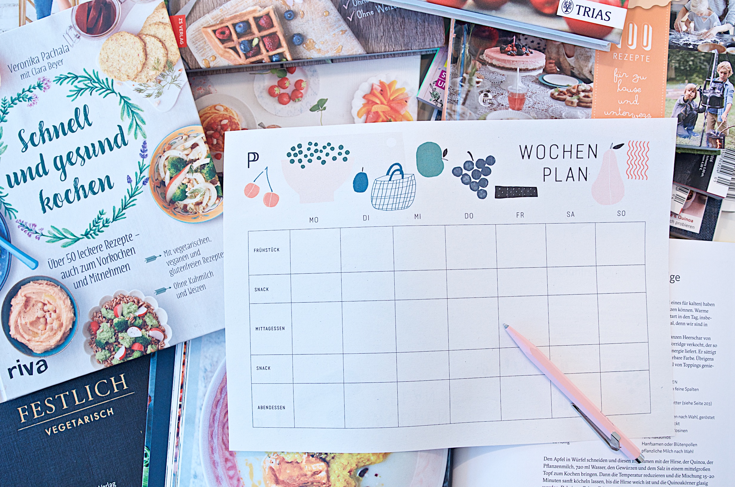 Free Printable Menuplaner Wochenplan Fur Bessere Organisation