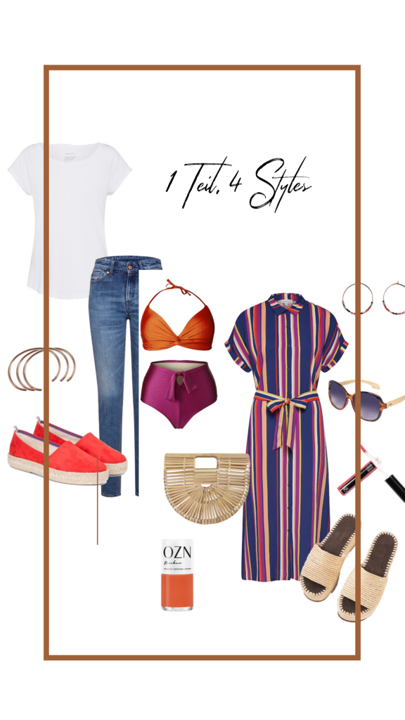 Fair Fashion Sommer Outfit mit Streifenkleid von Armedangels - 1 Teil, 4 Styles