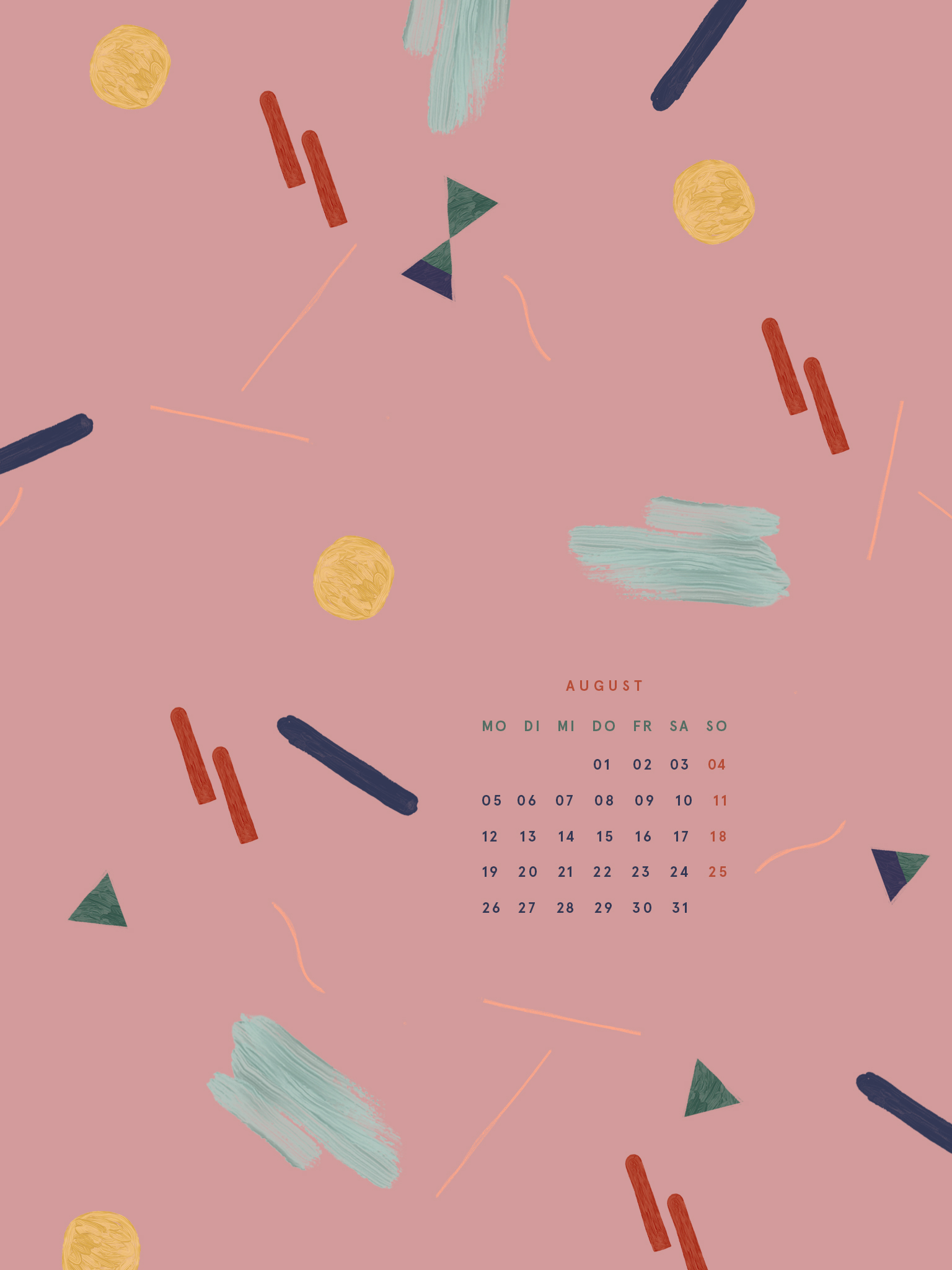 Free Desktop Wallpaper August 2019 Pinkepank