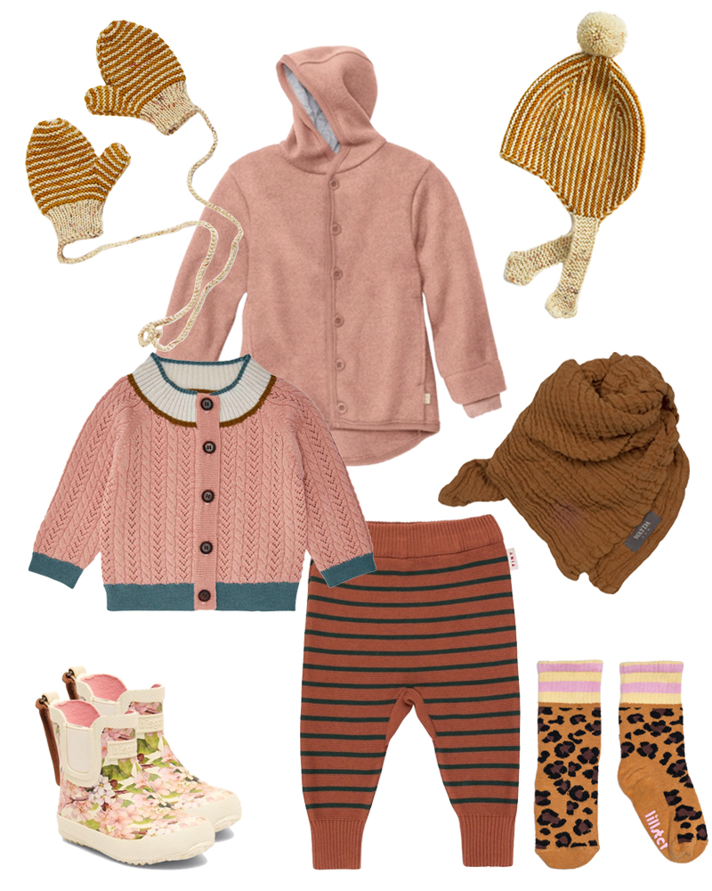 Herbst-Look für (Klein)Kinder mit disana Walk-Overall und Leo-Socken