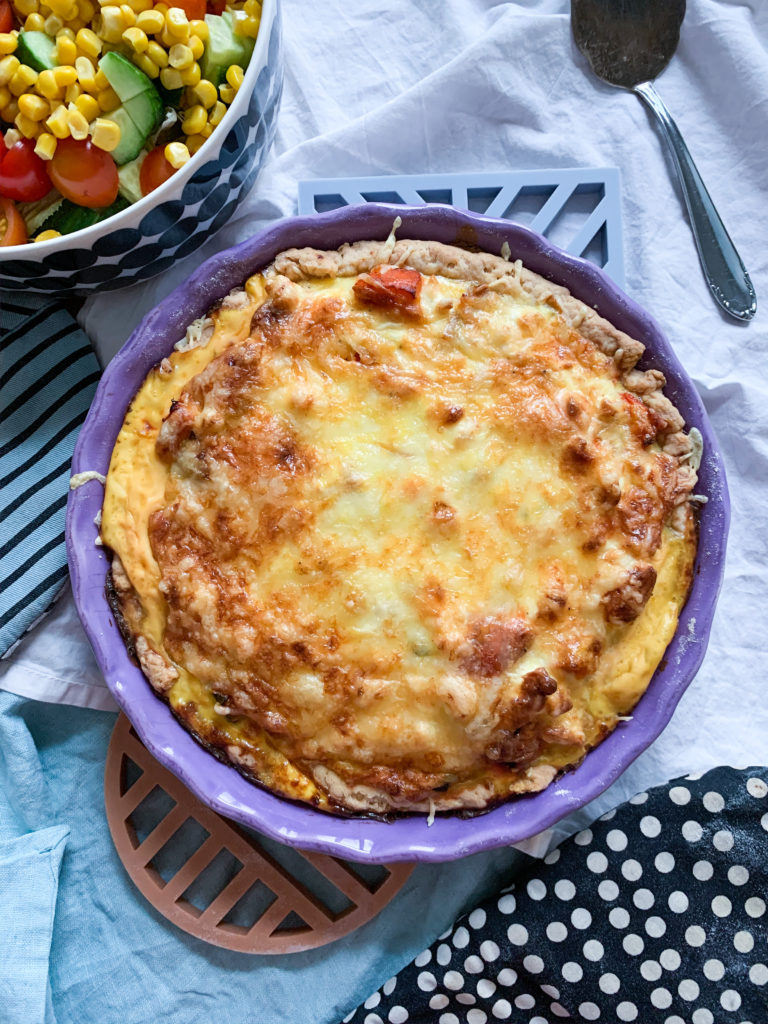 Reste-Rezept: Quiche mit Ofengemüse