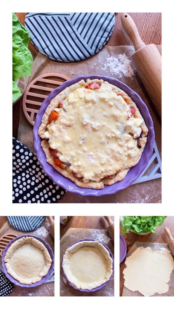 Reste-Rezept: Quiche mit Ofengemüse