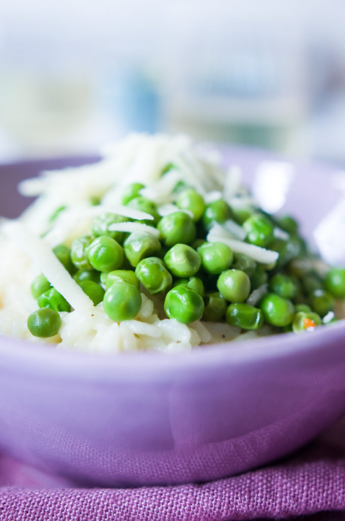 Rezept für schnelles Erbsenrisotto