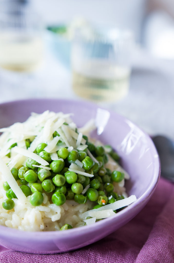 Rezept für schnelles Erbsenrisotto