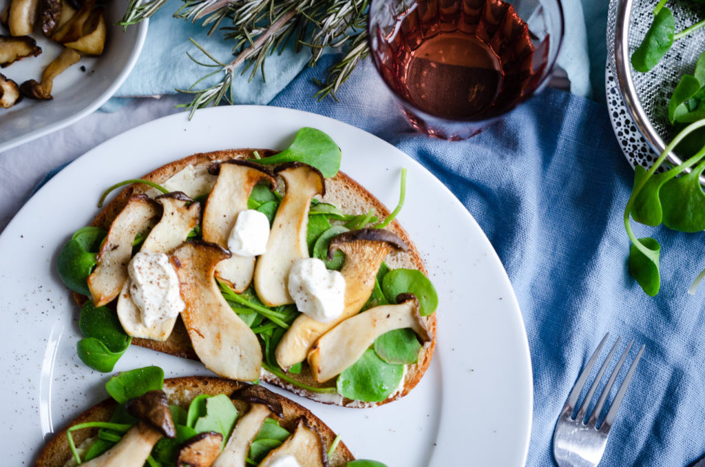 Pilzstulle mit Kräuterseitlingen - ein schnelles Rezept für leckerstes Abendbrot