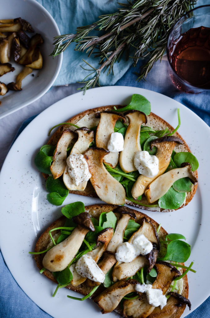 Pilzstulle mit Kräuterseitlingen - ein schnelles Rezept für leckerstes Abendbrot