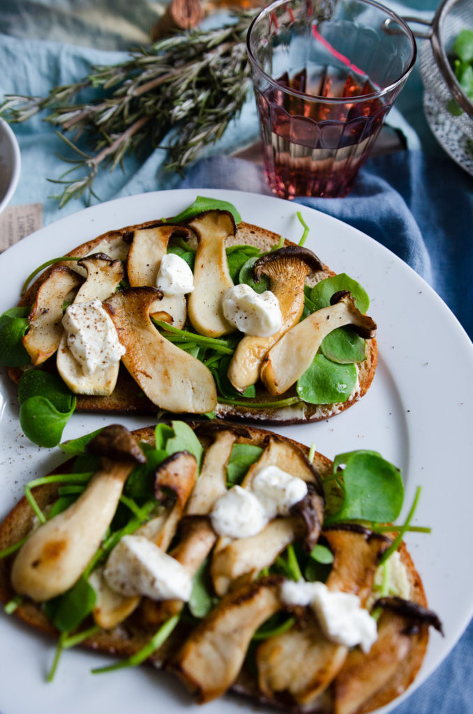 Pilzstulle mit Kräuterseitlingen - ein schnelles Rezept für leckerstes Abendbrot