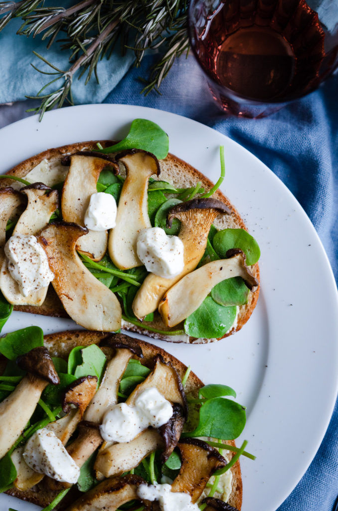 Pilzstulle mit Kräuterseitlingen - ein schnelles Rezept für leckerstes Abendbrot