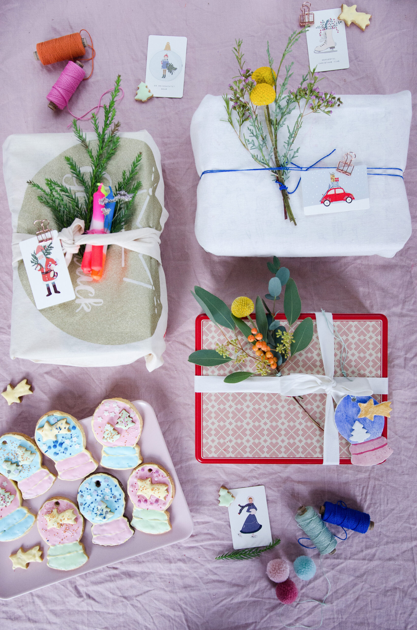 Pinke Weihnachtsdeko und Geschenke verpacken Pinke Weihnachtsdeko und  Geschenke verpacken - Pink