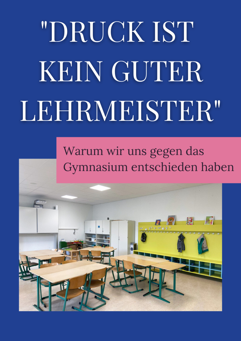 Gymnasium ja oder nein? Weiterführende Schule Entscheidung